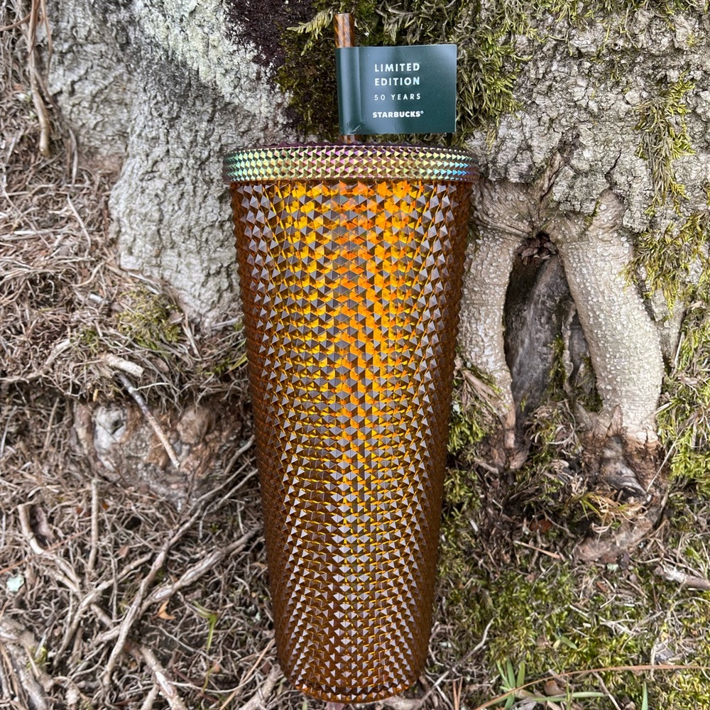 Starbucks 50th Anniversary Honeycomb Cold Cup Tumbler 24oz